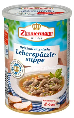 Zdjęcie produktu dla Zimmermann Oryginalna bawarska zupa z wątróbki spaetzle skoncentrowana 400ml