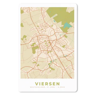 Produktbild von MuchoWow® Mauspad Mousepad Stadtplan - Viersen - Vintage - Stadtplan 40x60 cm - Mousepads - Maus Mat - Pad - Mausunterlage - Schreibtisch Accesoire