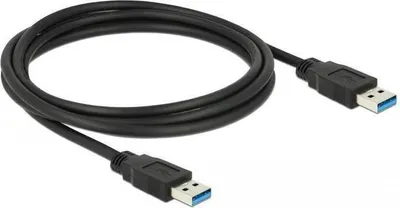 Image de USB Kabel Delock USB3.0 A -> A St/St 1.50m schwarz
