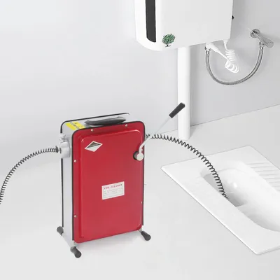 Produktbild von Rohrreinigungsgerät - Elektrische Rohrreinigungsmaschine 220 V 240 W - Für Leitungen 20–130 mm - 14,5 m Reinigungsspirale