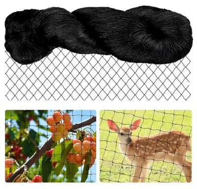 Produktbild von Omgoods - Vogelschutznetz, Schwarz, 7,5 x 15 Meter