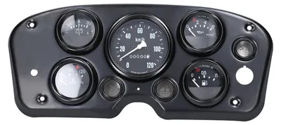 Image de Compteur de vitesse automobile multifonctionnel 5 en 1 : compteur de vitesse, indicateur de carburant, manomètre de pression d'huile, indicateur de température du liquide de refroidissement, ampèremètre. Kit d'instruments modifié pour véhicule 12V