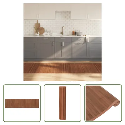 Obrázek produktu pro The Living Store Koberec obdélníkový hnědý 80x300 cm Bamboo