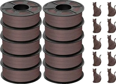 Obrázek produktu pro 3D filament, vysoká houževnatost, rychlý tisk, HSPLAYG chocolate, HSPLAYG chocolate