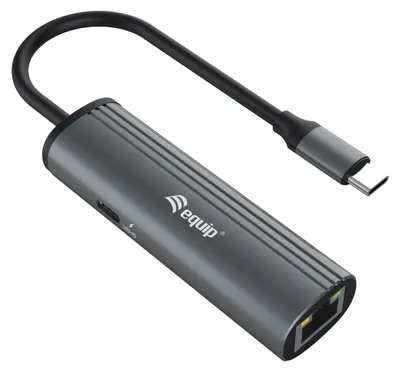 Produktbild von Equip USB-C-auf-RJ45-Gigabit-Netzwerk + PD-Adapter