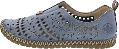 Produktbild von Rieker M2852-12 (38/whitejeans/cayenne)