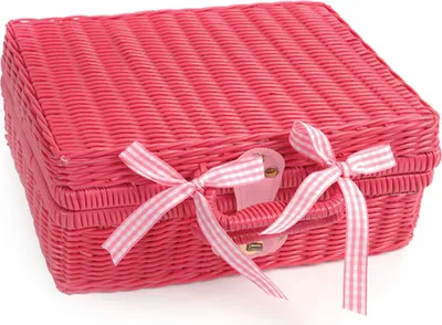 Produktbild von Tidlo Picknickgeschirr im rosa Korb