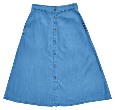 Produktbild von MAZINE Rock Denim Midi Skirt Lenzing™Lyocell™ dark blue wash L