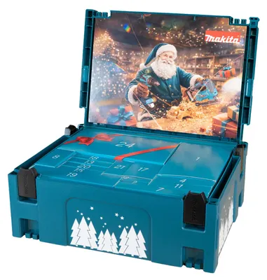 Produktbild von Makita Adventskalender 2026 - 24 Teile im MAKPAC Werkzeugkoffer