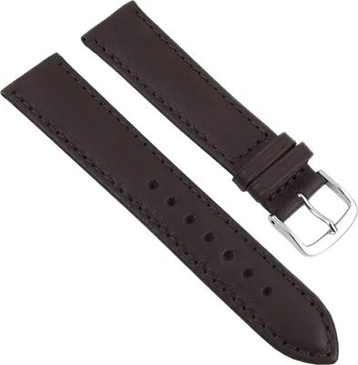 Produktbild von Eulit Taurus Ersatzband Uhrenarmband Leder Taurus dunkelbraun 20mm
