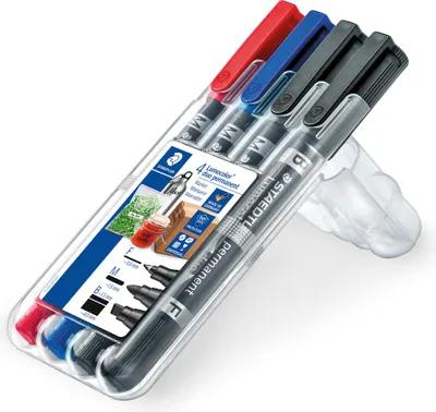 Obrázok produktu pre Staedtler Lumocolor permanent duo 348, 4 kusov