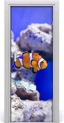 Produktbild von Tulup Türaufkleber 75x205 cm Dekorative Aufkleber Selbstklebend Wasserdichte Tapete Abnehmbar Schlafzimmer Wohnzimmer Wohnkultur - Wand Nemo Fisch