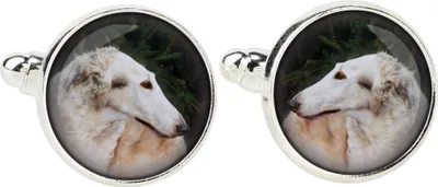 Produktbild von Barsoi, Russischer Jagdwindhund, Barzaia - Manschettenknöpfe, Hemdverzierung, Hemdanhänger der Marke Art-Dog