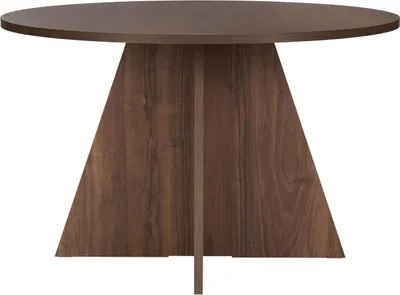 Produktbild von Skye Decor, Virella - Walnut, Esstisch, Nussbaum, 100 % Melaminplatte, 120 x 120 x 75 cm