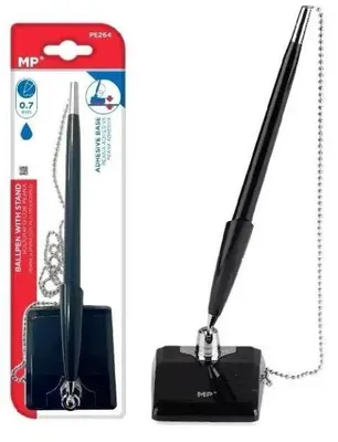 Immagine prodotto di Penna per reception con supporto, blu