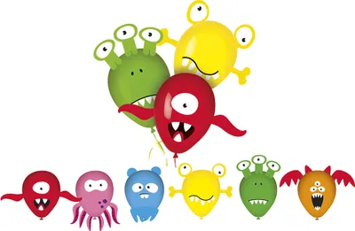 Immagine prodotto di Palloncini gonfiabili in lattice BANKETT WIR PARTEIEN Monster, 6 pz.