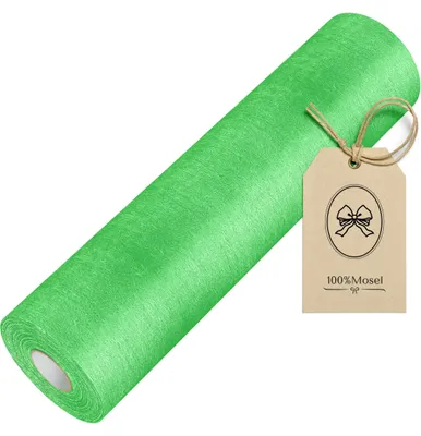 Immagine prodotto di Tovaglia in tessuto non tessuto, 100% Mosel, colore verde "calcio" (30 cm x 25 m), ideale per decorare la tavola