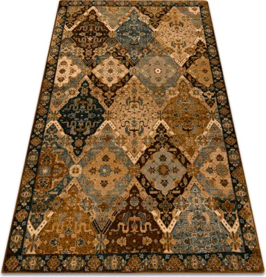 Produktbild von Wollteppich OMEGA Torino orientalisch - Cognac beige 200x300 cm