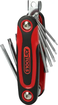Image de KS TOOLS Porte-clés mâles coudées Torx 8 pces - 158.3510