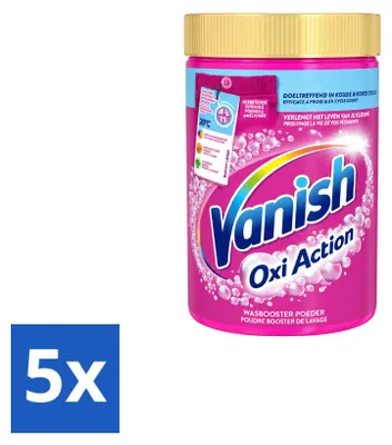 Produktbild von 5 x Vanish Oxi Action Waschkraftverstärker Pulver für Bunt- und Weißwäsche 710 g - Vorteilspackung - 5 Stücke