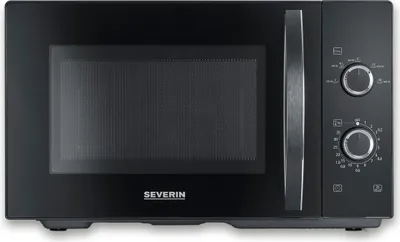 Produktbild von Mikrowelle 25L 700W SEVERIN MW 7888 6 Leistungsstufen Timer schwarz MW 7888 aus Edelstahl, schwarz Mikrowelle Mikrowellengerät
