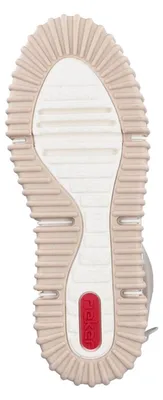 Produktbild von Rieker Damen Stiefel mit gerafftem Schaft und Keilabsatz Y6370, Größe:40 EU, Farbe:Beige