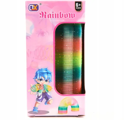 Produktbild von Magische Spirale Groß 15cm Regenbogen Spirale Treppenläufer Spielzeug Antistress