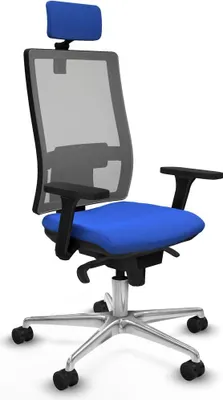 Produktbild von Bürostuhl mit Kopfstütze Horna Piqueras y Crespo 3D086N2 Blau