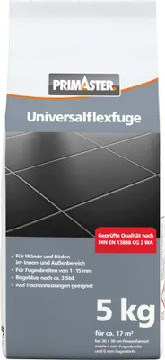 Produktbild von Primaster Universalflexfuge 1 - 15 mm zementgrau 5 kg
