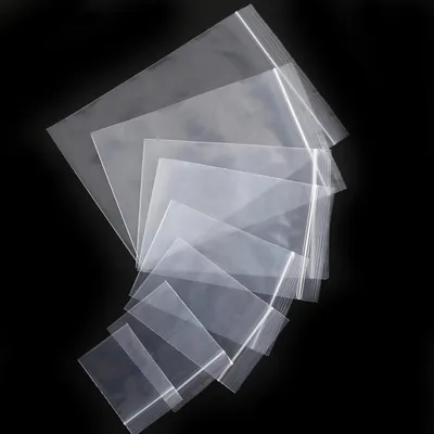 Image de Sacs en plastique transparents, réutilisables, de 10,2 x 15,2 cm, lot de 200, pour le stockage