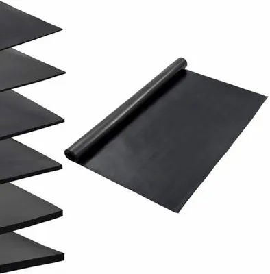 Produktbild von Schwarze Gummimatte 1,2 x 2 m für den Außenbereich