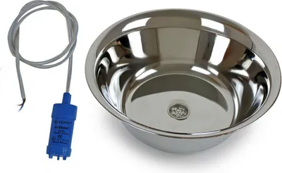 Image de Évier en inox Camping Évier 36 cm Ø + pompe Bateau Camping-car