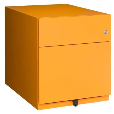 Zdjęcie produktu dla Wózek na kółkach BISLEY Note A4, 2 szuflady, żółty NWA59M7SF-102