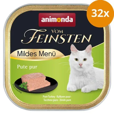 Produktbild von animonda Vom Feinsten Mildes Menü Pute Pur, Adult, jede Rasse, Türkei, 100 g, Getreidefrei, Ohne Soja