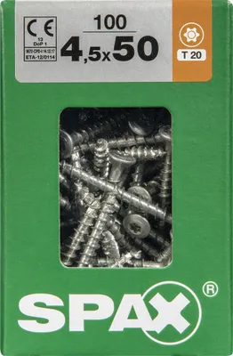 Produktbild von Spax Universalschrauben 4.5 x 50 mm TX 20 - 100 Stk.