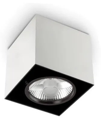 Immagine prodotto di Plafoniera Moderna Mood Square Alluminio Bianco 1 Luce Gu10 7W 3000K D9Cm