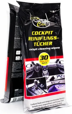 Produktbild von Clean Car Auto Feuchttücher Clean Reinigungstücher 30er für Cockpit 18x16