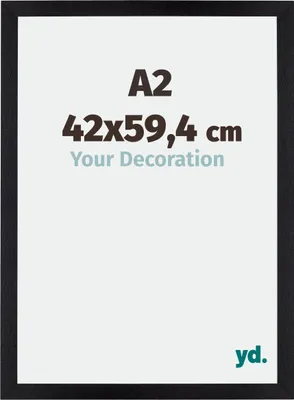 Produktbild von Bilderrahmen, 42x59.4 cm, Schwarz Matt, MDF, Mura