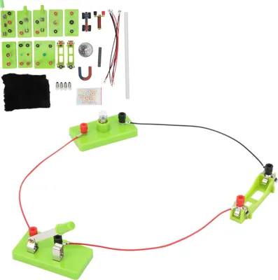 Produktbild von Physik-Schaltkreis-Lernset für Studenten, Elektrizitätsprinzip, wissenschaftliches Experiment, Spielzeugset
