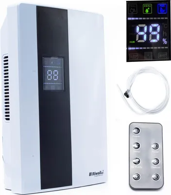 Zdjęcie produktu dla Osuszacz Oczyszczacz Powietrza Pochłaniacz Wilgoci 65W 1,8L Riwall Ros-01