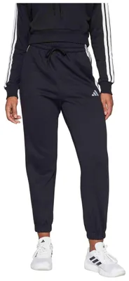 Produktbild von adidas Damen Essentials 3-Stripes Fleece Loose Pants, Black/White, M