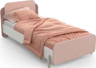 Image de Lit Janne 90 x 200 cm-rose mat/blanc mat
