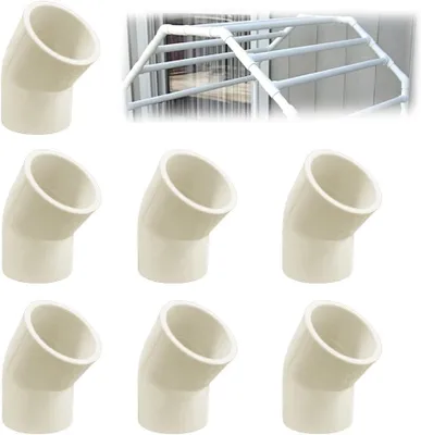 Produktbild von PVC Bogen 135 Grad, 7 Stück, 32 mm, für Rohrverbindungen