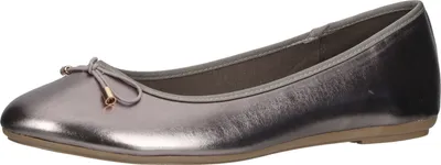 Produktbild von Fitters Footwear Claudia Ballerinas in Übergrößen Metallic 2.514361 Pewter große Damenschuhe