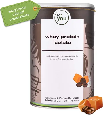 Produktbild von for you whey protein isolate - Kaffee-Karamell