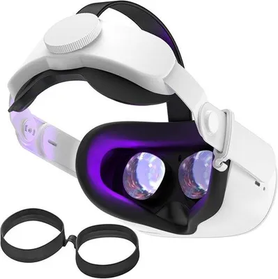 Obrázek produktu pro Kryt na brýle pro virtuální realitu s vylepšeným komfortem nošení a integrovaným designem – zcela černé provedení