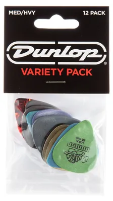 Imagen del producto de Púas de guitarra - Set de 12 - Colores surtidos - Para guitarristas