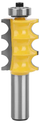 Immagine prodotto di Fresa per modanature con triplo cordone e raggio di 3/16", gambo da 1/2", utensile per la lavorazione del legno