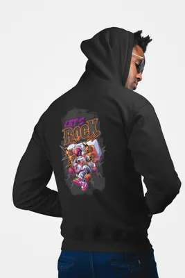 Produktbild von D&B Uni Hoodie ZIPEB00034 Rock Schwarz-Größe XL