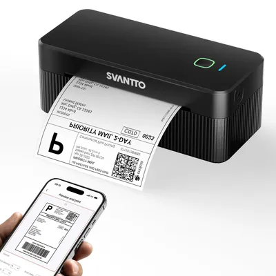 Immagine prodotto di Stampante per etichette Bluetooth 4x6, stampante termica DHL, modello ST-425, colore nero